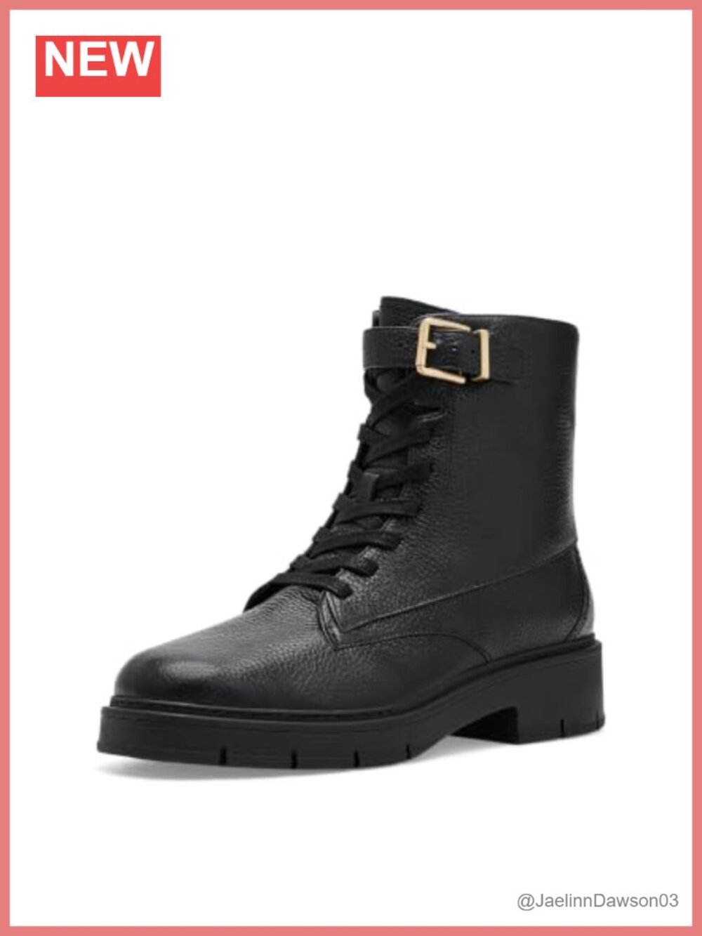 Lace-Up Ankle Boots Leather Waterproof Comfort